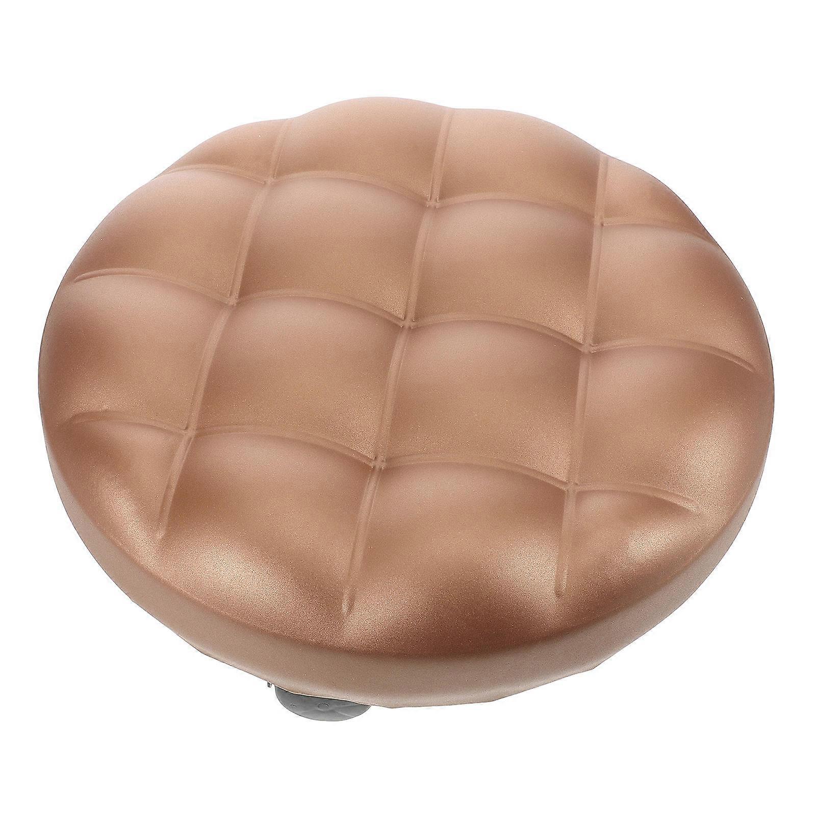 Low Stool With Wheels Household Item For Pedicure Golden Color 33.50X33.50X12.00CM Multi-purpose Function 1Set