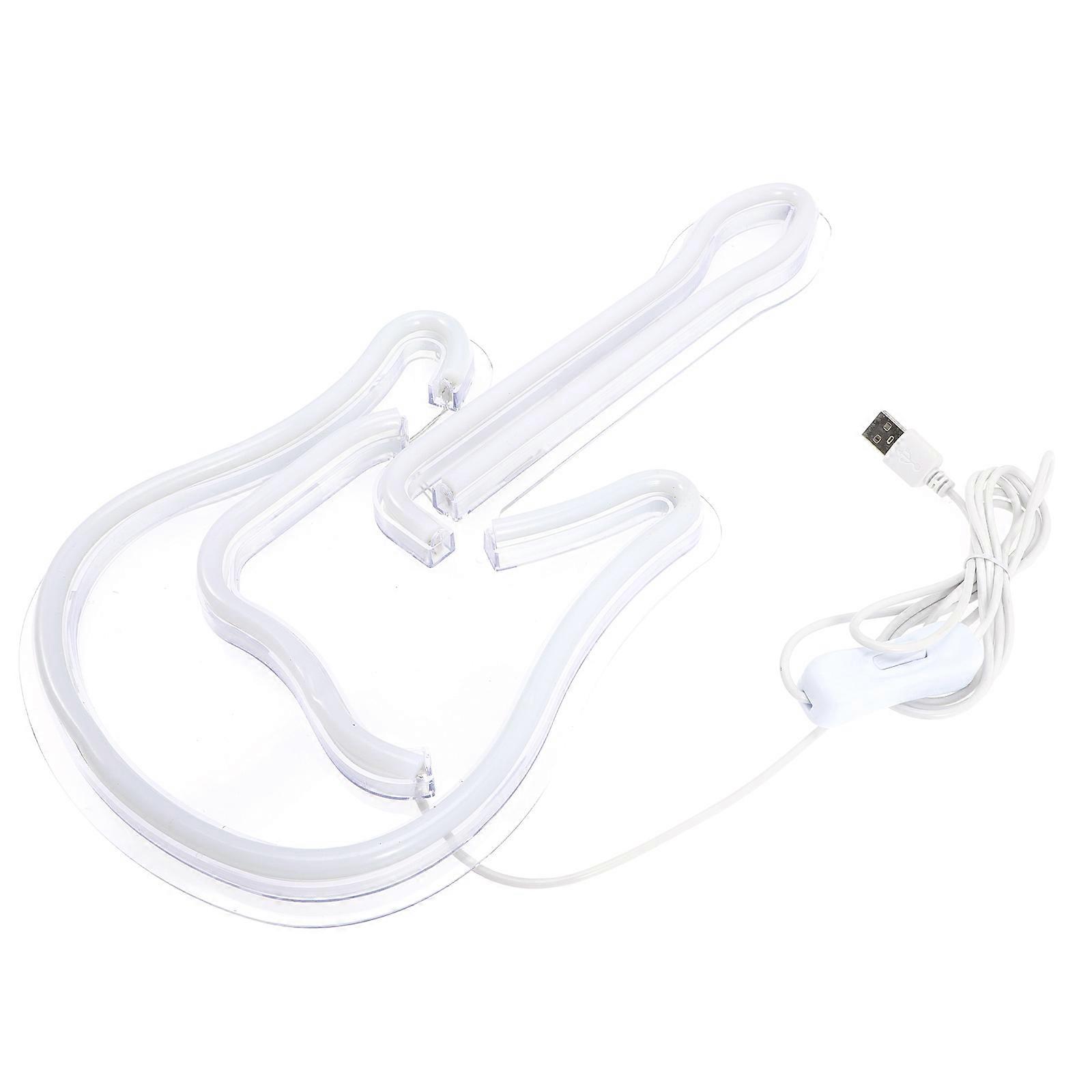Neon Lights Signs Guitar Neon Light for Decoration 2Pcs with Assorted Color