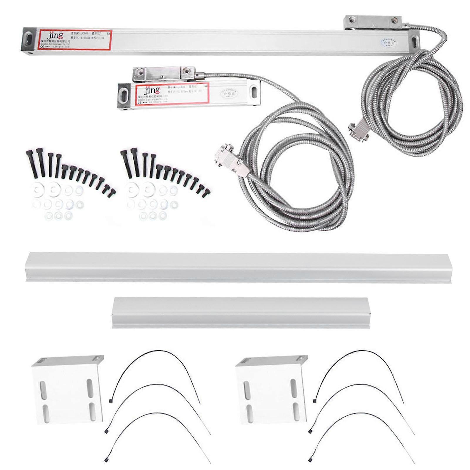 Lot de 2 nces linéaires DRO haute précision pour affichage numérique JCS9002Ae et JCS9003AE (300 + 500 mm)