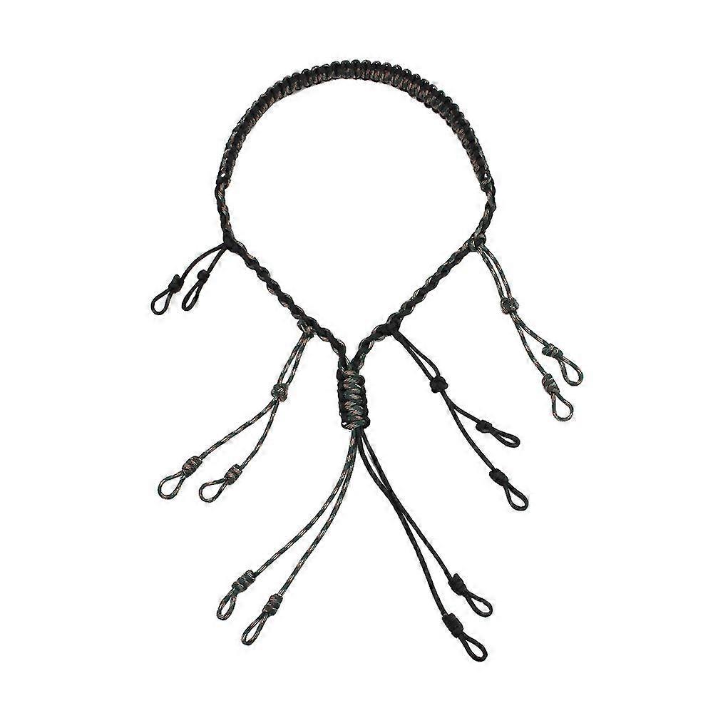 Duck Call Lanyard Paracord 12 Adjustable Loops Waterfowl Pheasant Goose Hunting Gear Hand Braided Necklace Army Green