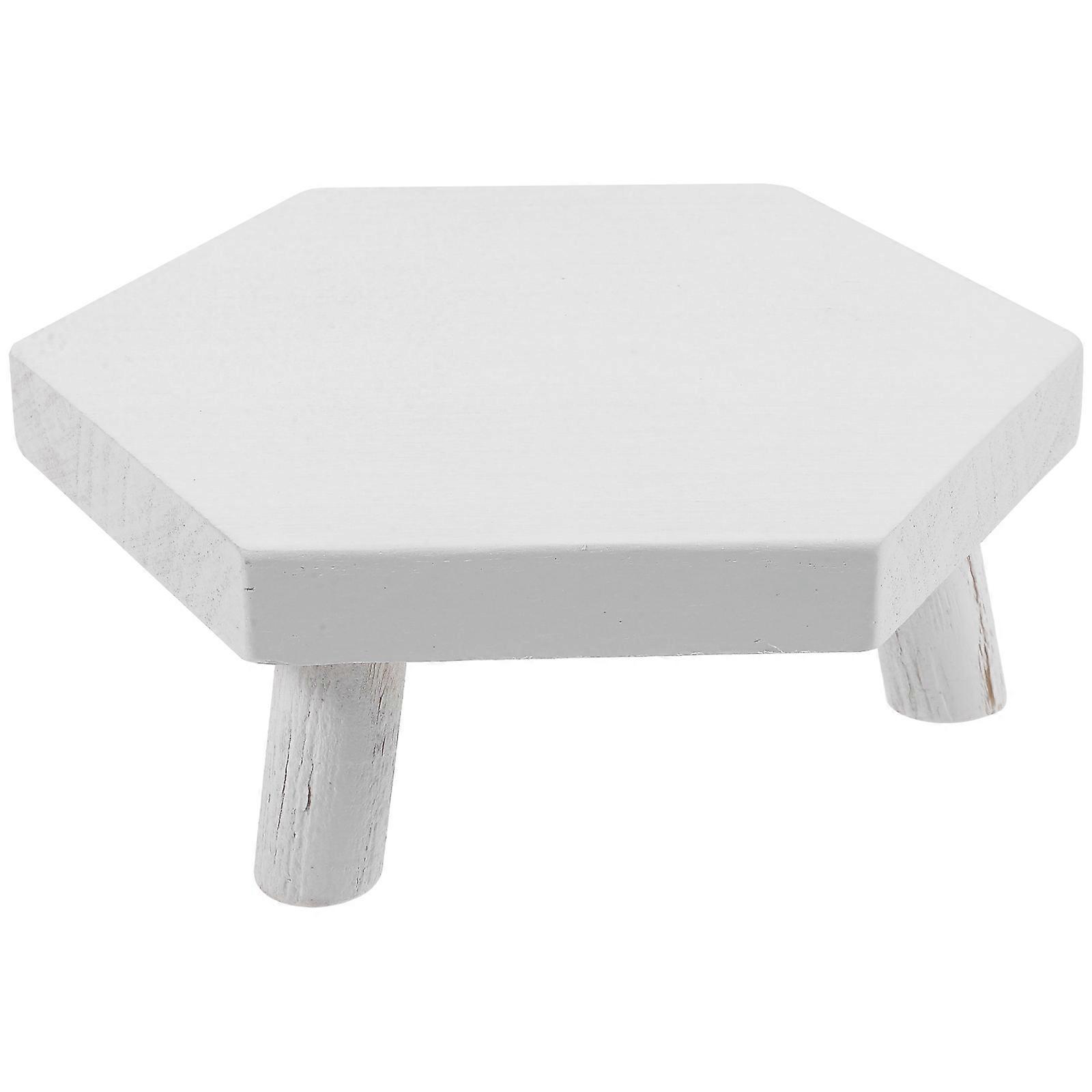 Plant Stand Wooden Stool for Plant Use 3Pcs Multi-Functional Displaying Stool