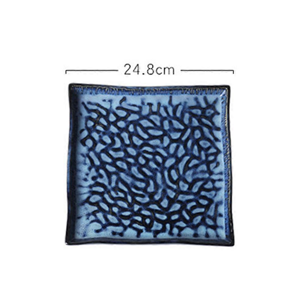 Fruit Plate Embossed Sushi Plate for Food Use 4Pcs Set