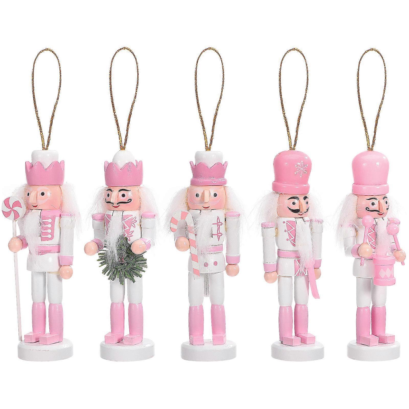 Assorted Color Nutcracker Ornament Christmas Nutcracker for Hanging 10Pcs