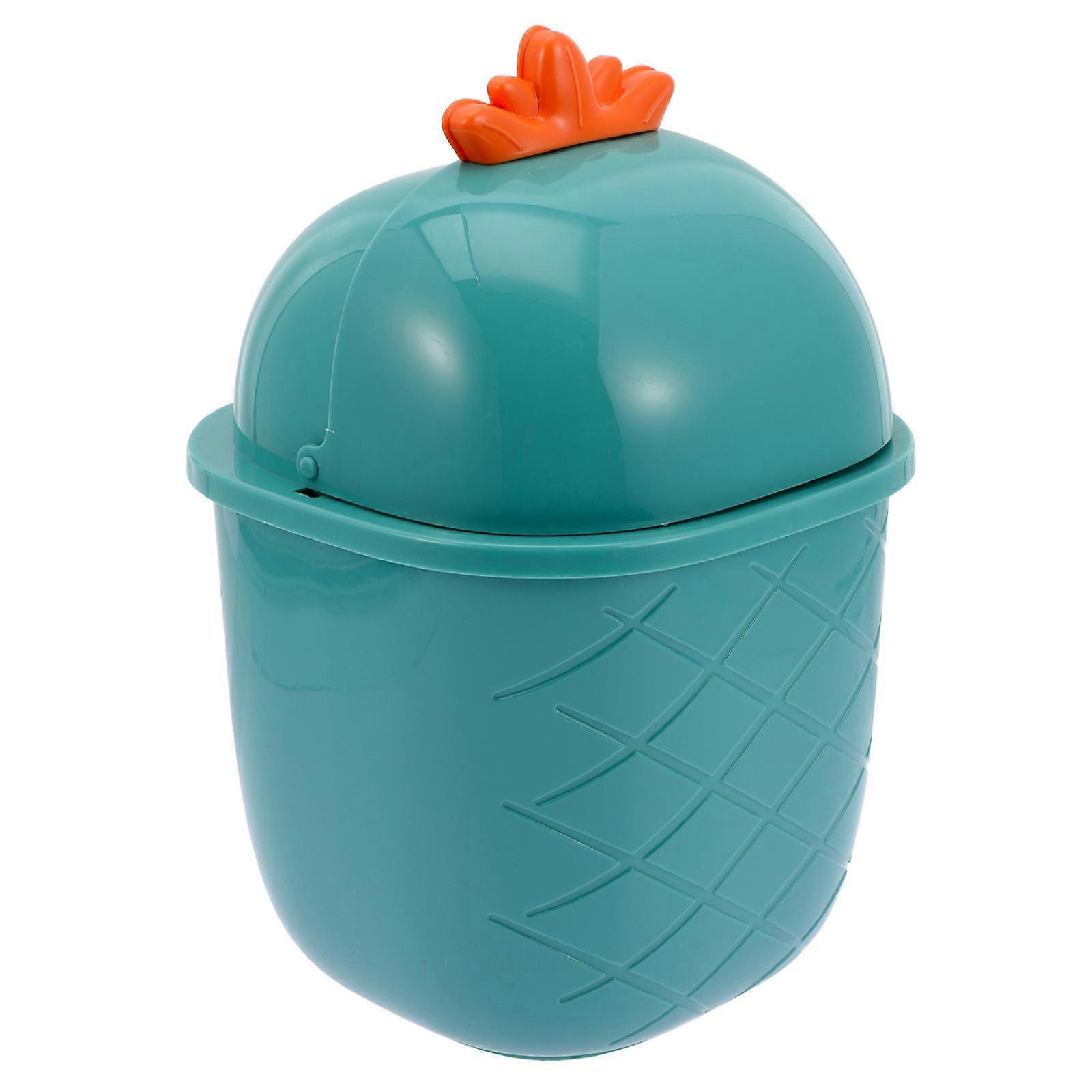 Plastic Garbage Container 25x16.3x16.3Cm Designed For Kitchen And Living Room With Creative Style Perfect For Odor Control And Home Cleaning