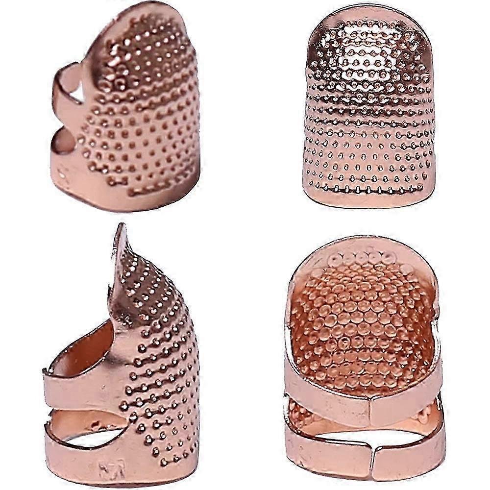 4 Pack Sewing Thimbles, Metal Sewing Thimble Finger Protector, Accessories DIY Sewing Tools