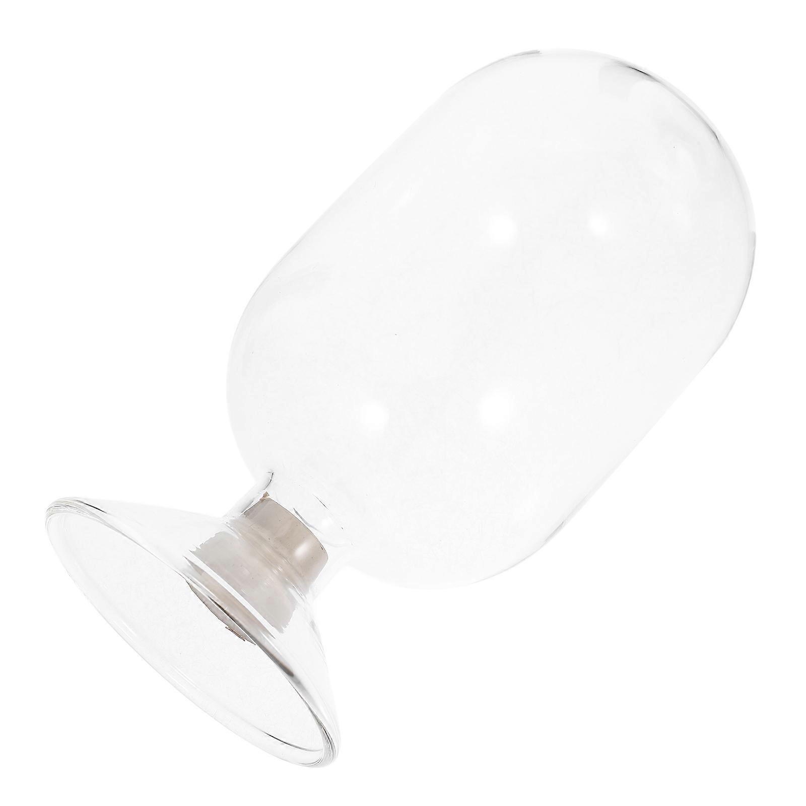 Storage Cloche Glass Bottle Rubber Stopper Decor 6.1×3.1×3.1in Multi-Functional 1Pack