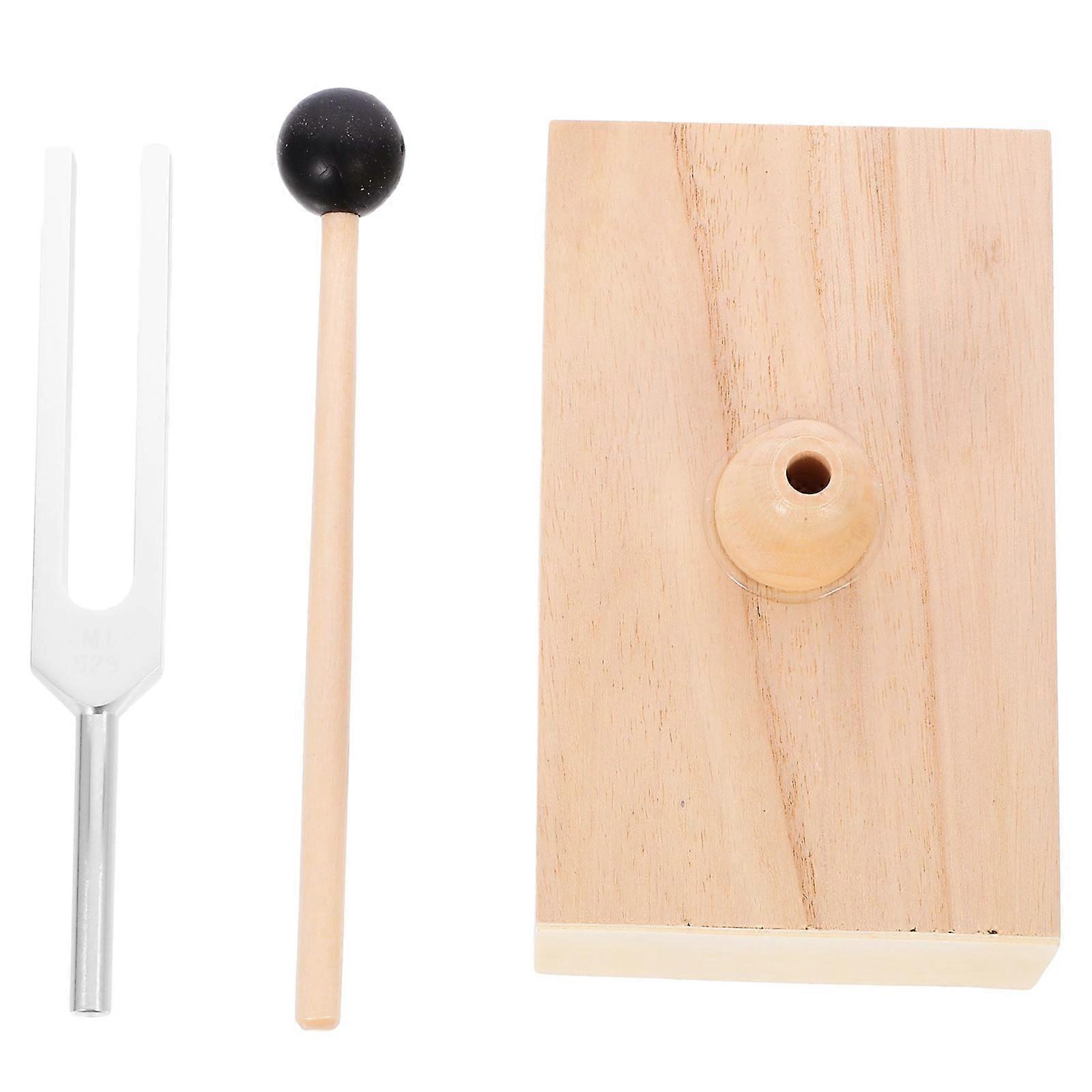 fork Set fork Percussion Resonator Box Used for Meditation 24.80X15.00X9.20CM Promote Relaxation 2 Sets