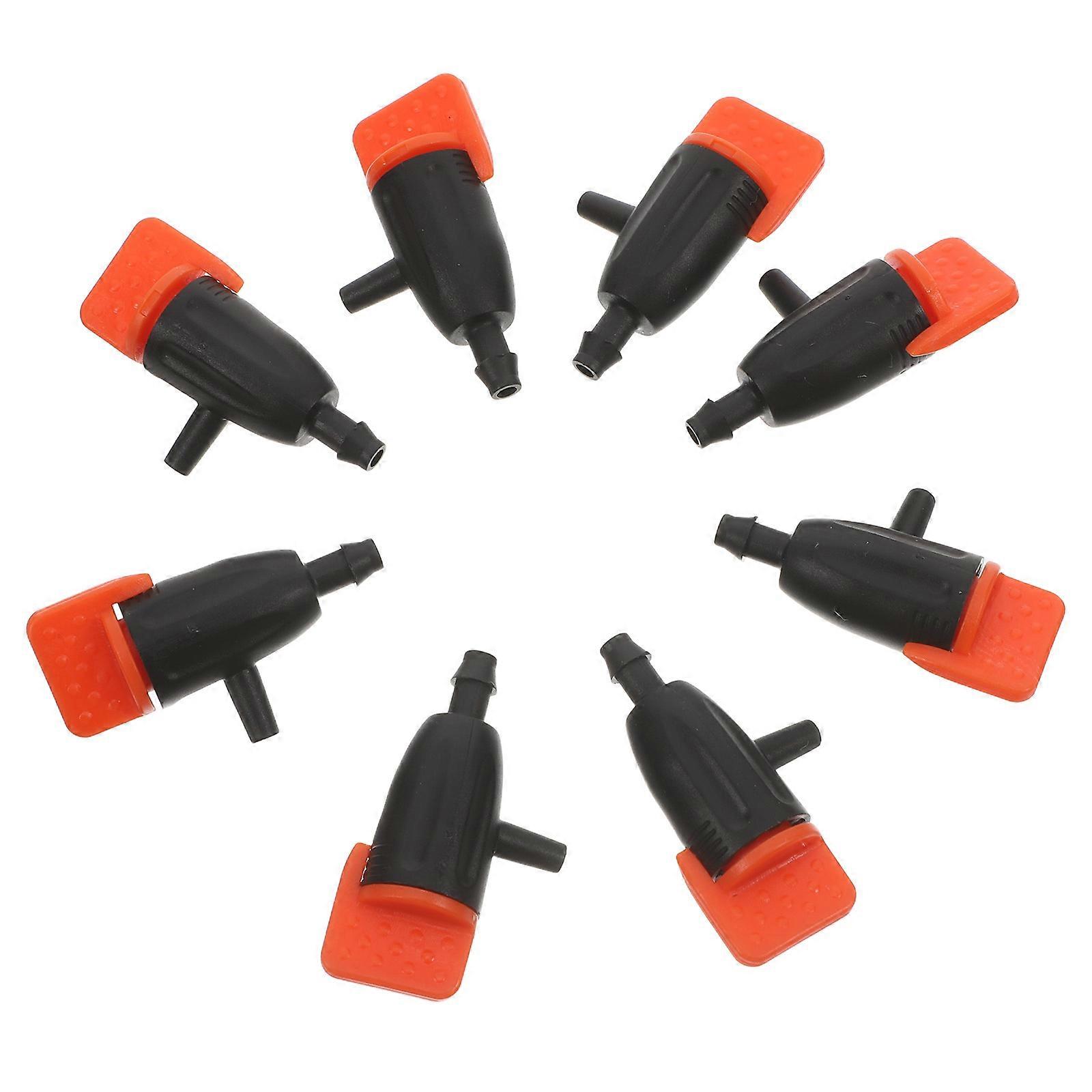 Watering System Garden Drippers Adjustable Flow for Irrigation 120Pcs Red