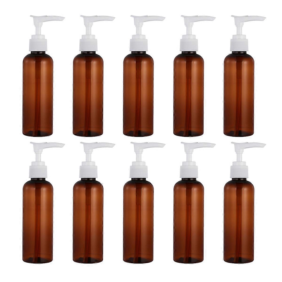 Shampoo Dispenser for Storing 40Pcs Brown Plastic Empty Lotion Bottles