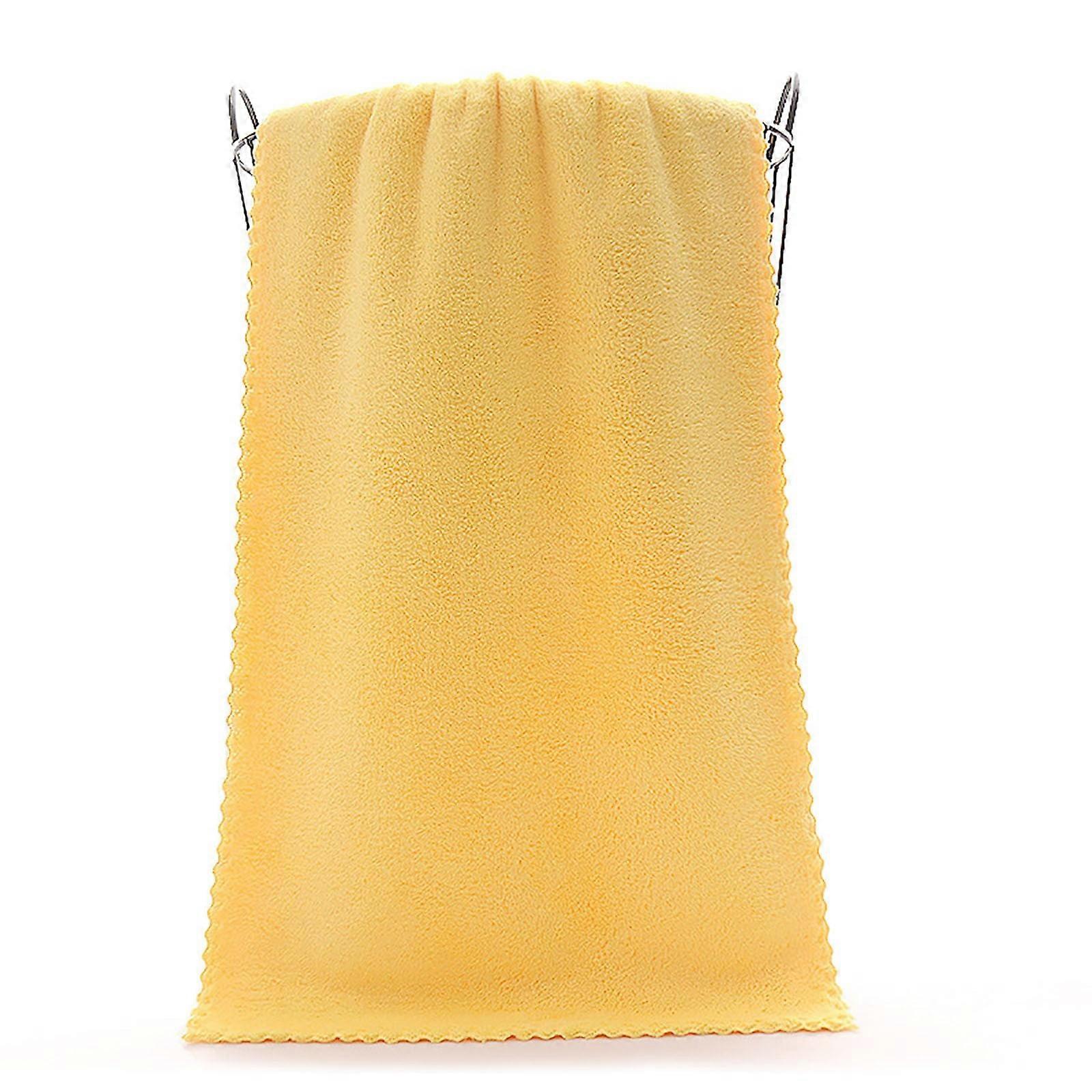 Pedty Microfiber Towels & Washcloths, A-Yellow