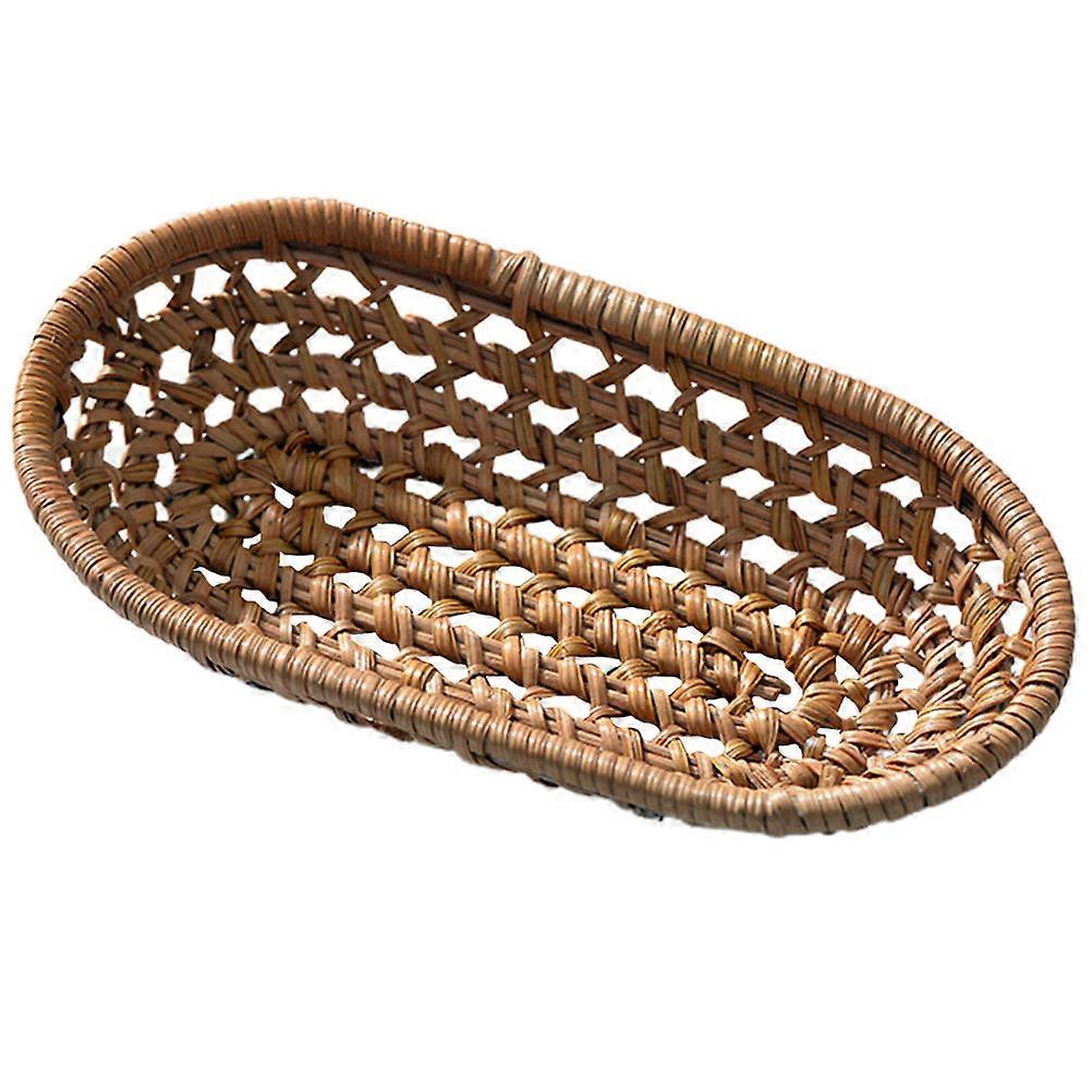 Woven Basket For Towels In Rustic Style Laundry Room Organizer Small Brown 1Set