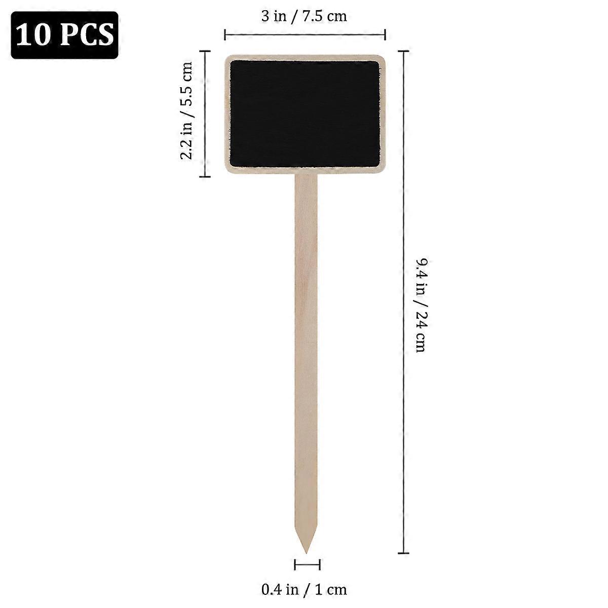 Wooden Blackboard Signs Mini Chalkboard for Writing Use 2Pcs Pack