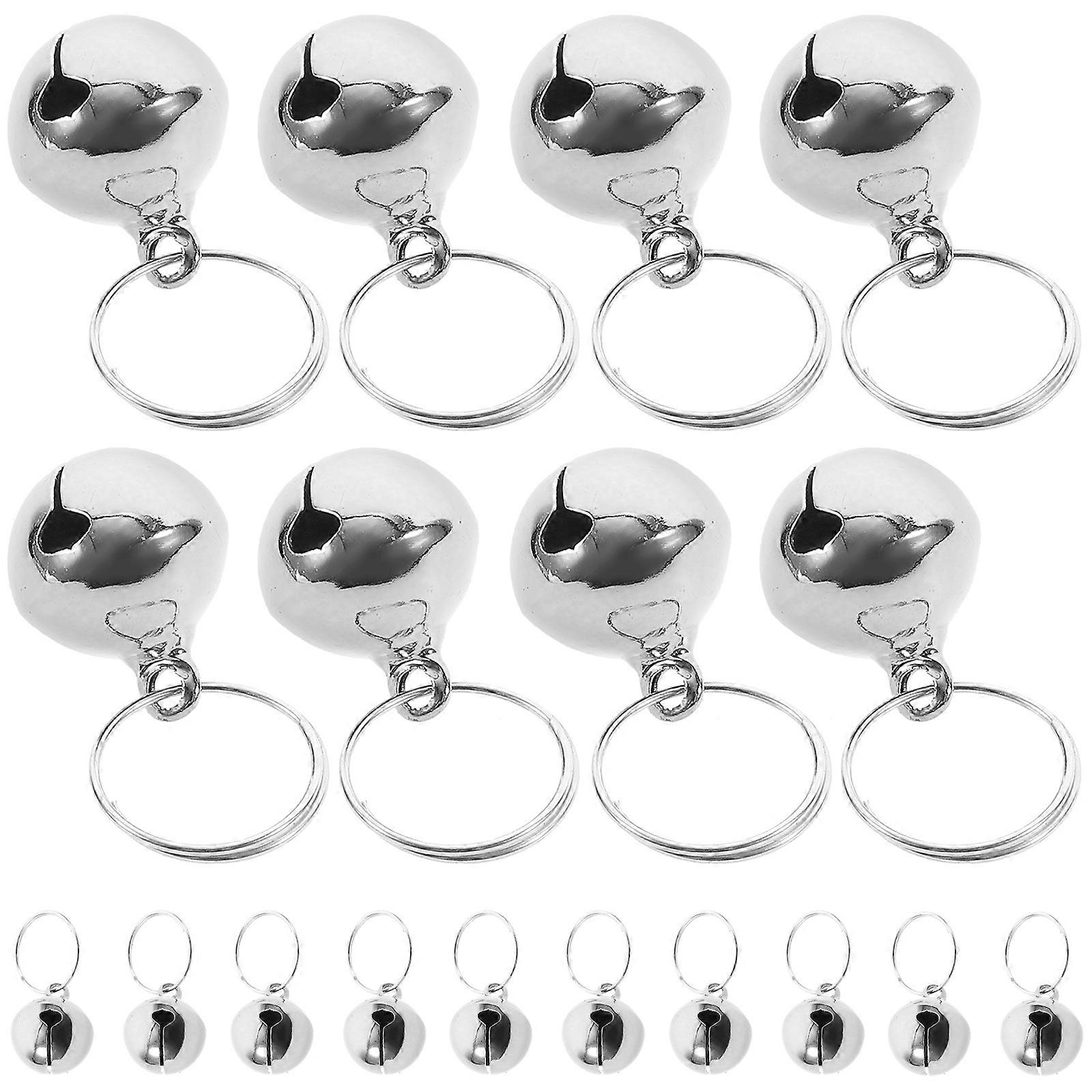 Christmas Tree Bells Multi-Functional Silver Bells for Hanging 24Pcs