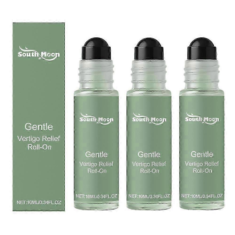 1-3x Anti-dizzy Roll-on, Vertigo Ease Roller 10ml, Natural Fast-acting Essential Oils For Vertigo And Dizziness Support