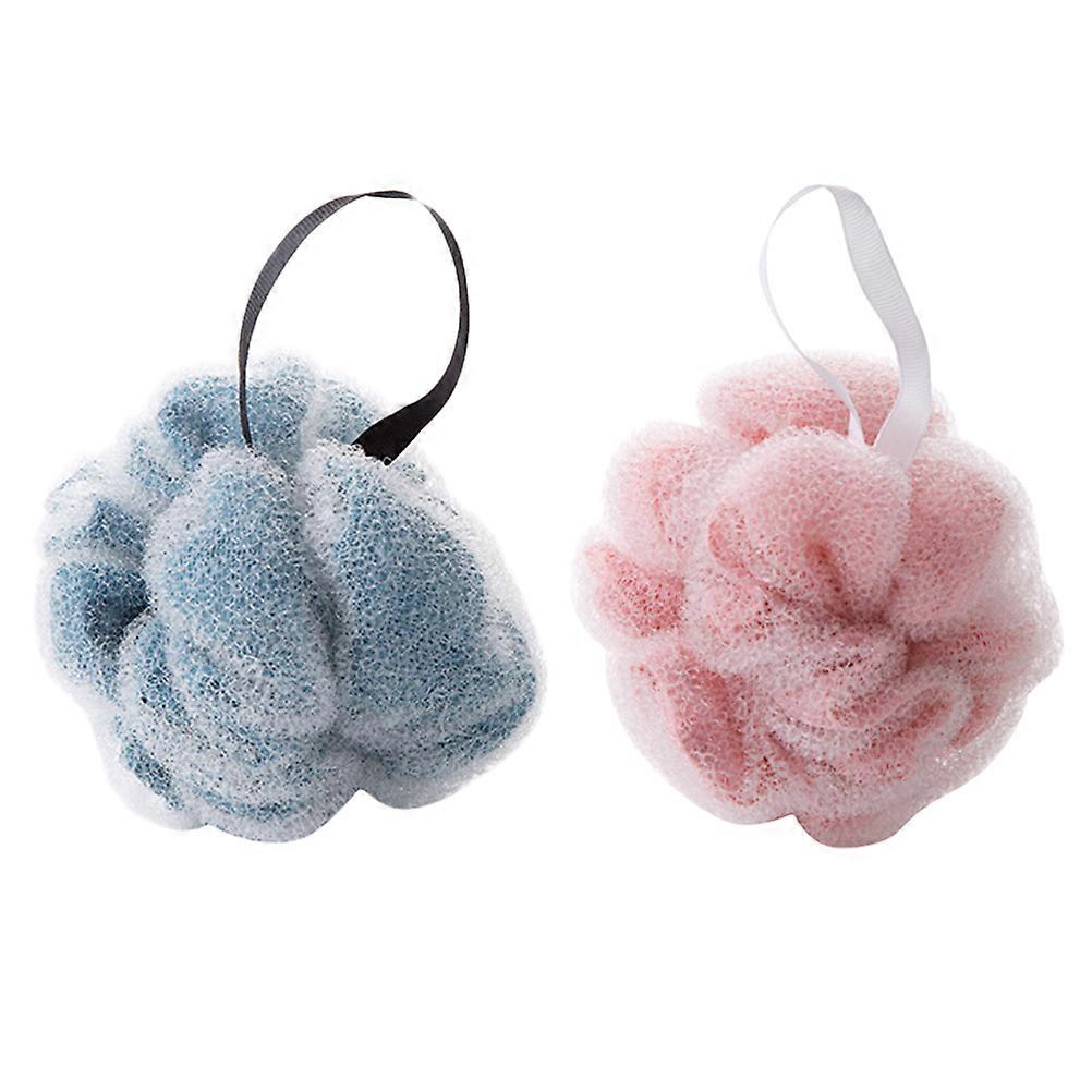 Shower Ball Bath Ball for Shower Use 4Pcs Mesh Bath Balls with Hanging Rope