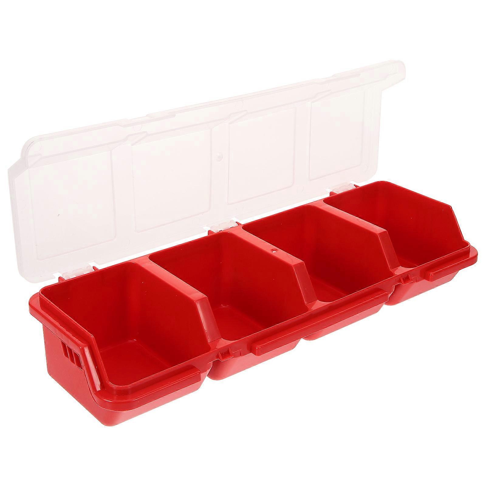 Compartment Screw Organizer Box for Storage Made of Plastic 6Pcs Set