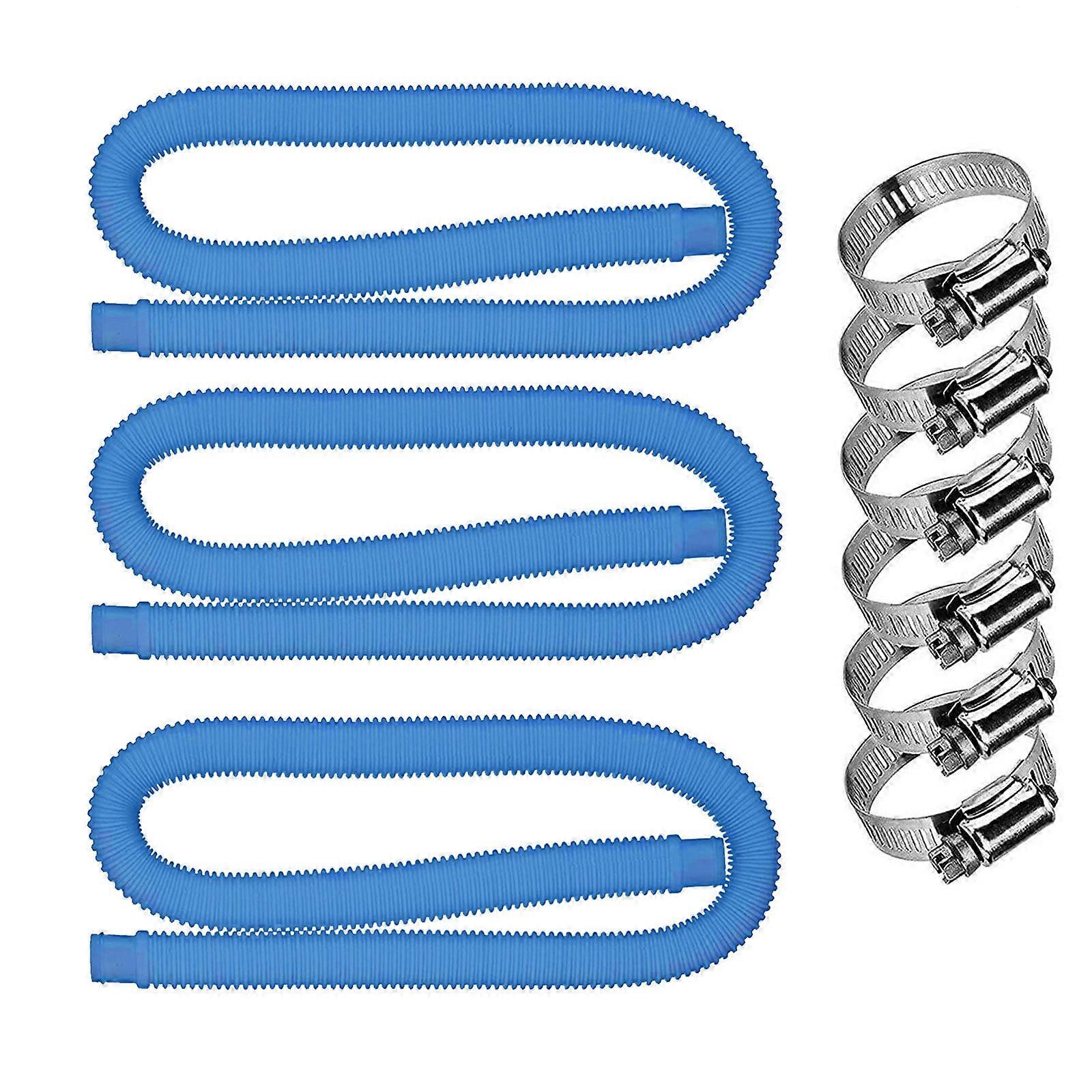 Moocorvic Replacement Hose For Above Ground PoolsAccessory Pool Pump Replacement Hose 3PC