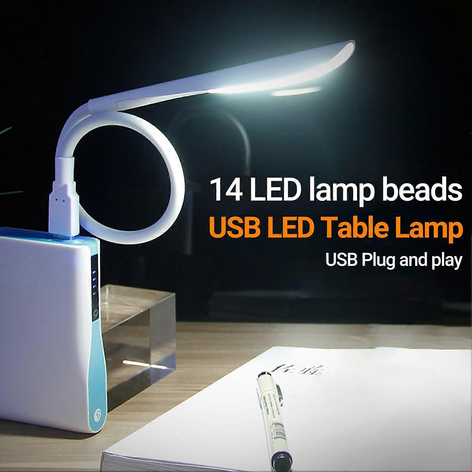 Dengjunhu Mini USB Light for Laptop, Flexible USB Keyboard Light, Dimmable USB Lamp(14-LED-Bead,3-Level Adjustable Brightness, On/Off Touch Switch)
