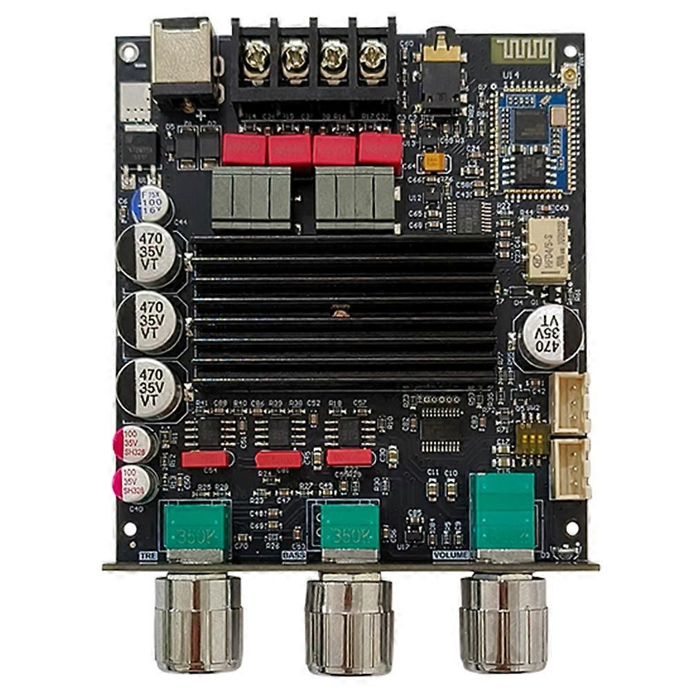 ZK-1002Q QCC3034+TPA3116 Bluetooth Digital Amplifier Board 2.0 Channel APTX Lossless 2X 100W Audio Amp Module A