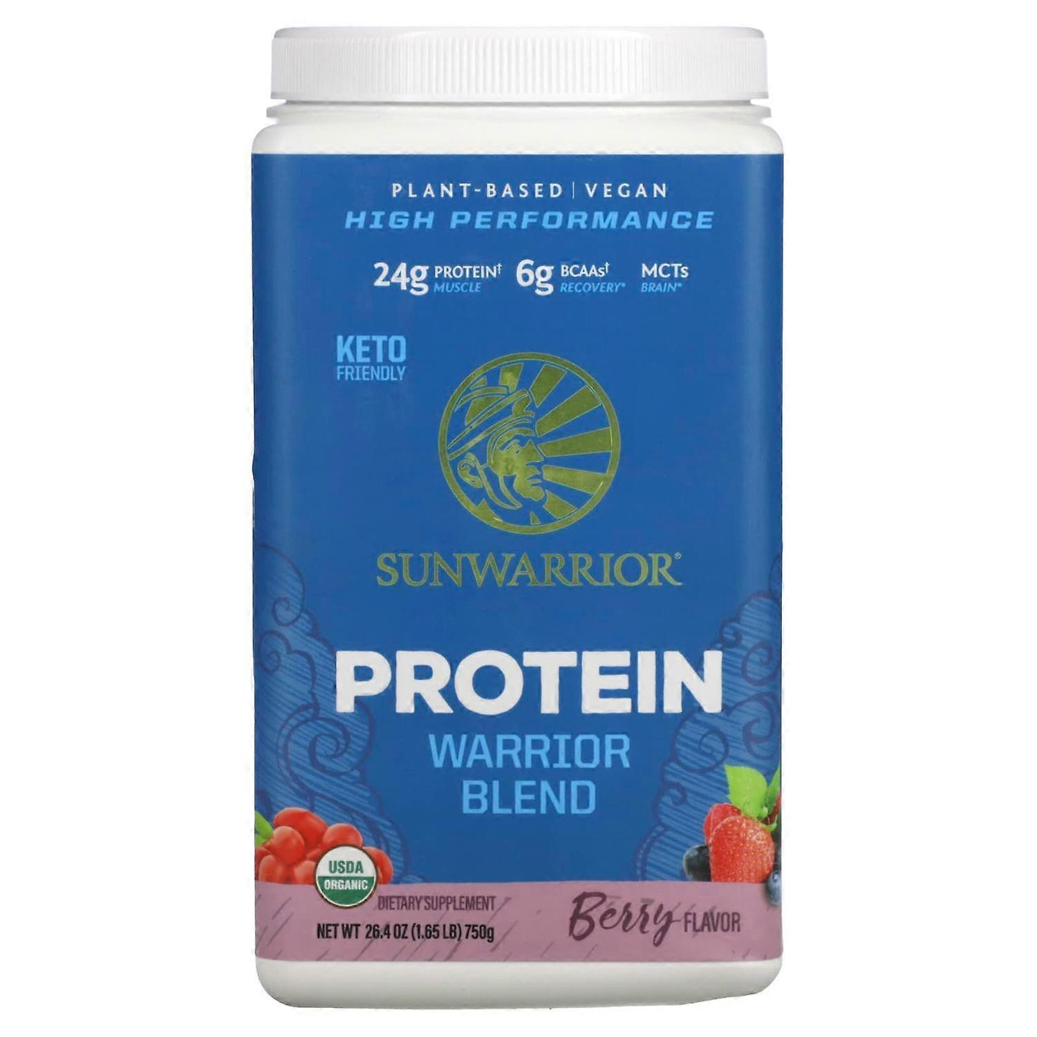 Sunwarrior, Warrior Blend Protein, Berry, 1.65 lb (750 g)