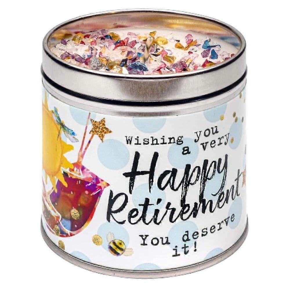Happy Retirement Tinned Candle by Best Kept Secrets