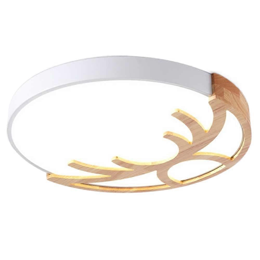 Creative Minimalist Round Flush Mount Adjustable Tricolor LED Ceiling Light With Ultrathin Acrylic Shade 12In BlackWhite