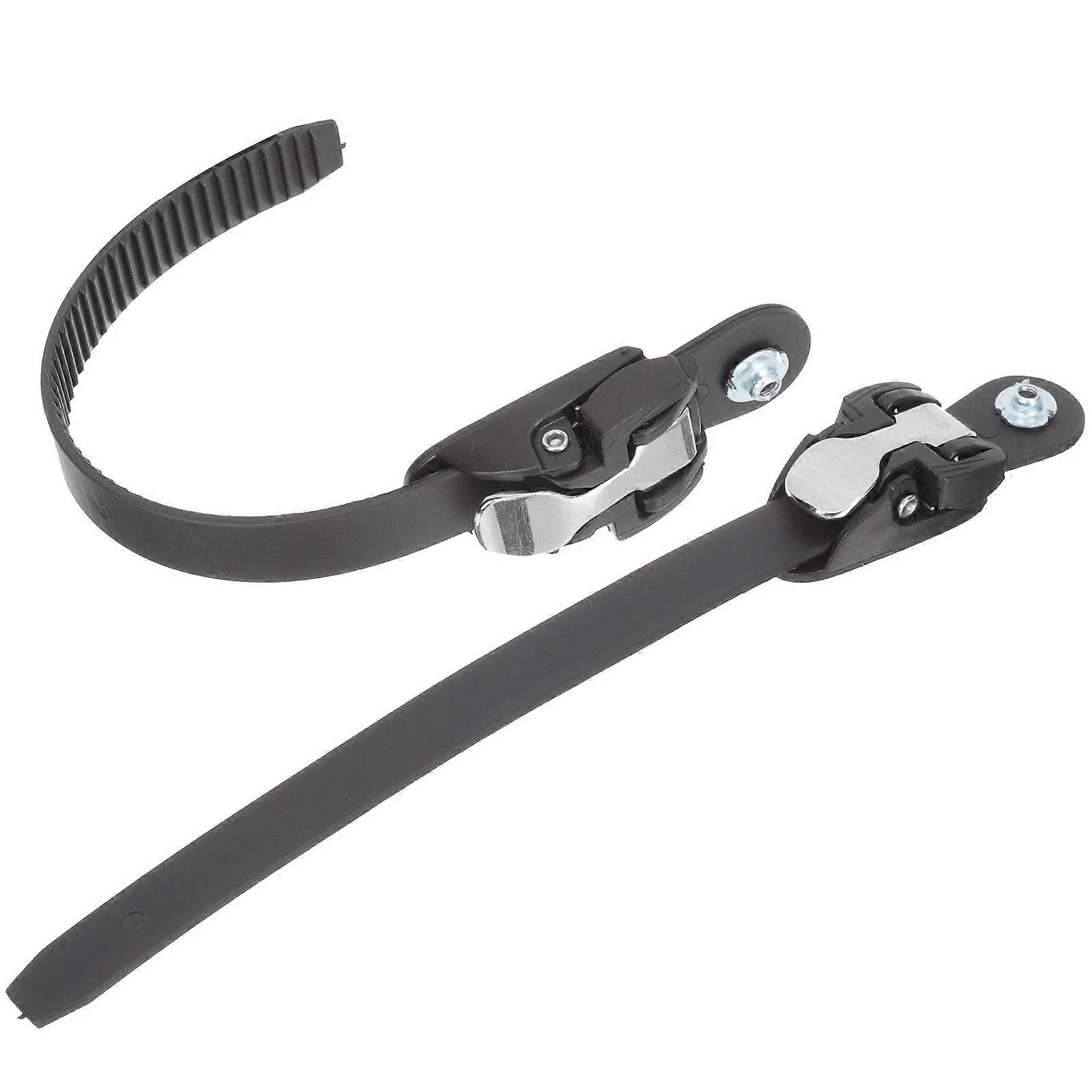 Skate Strap Black Buckle Strap 4Pcs for Roller Skates Functional Replacement