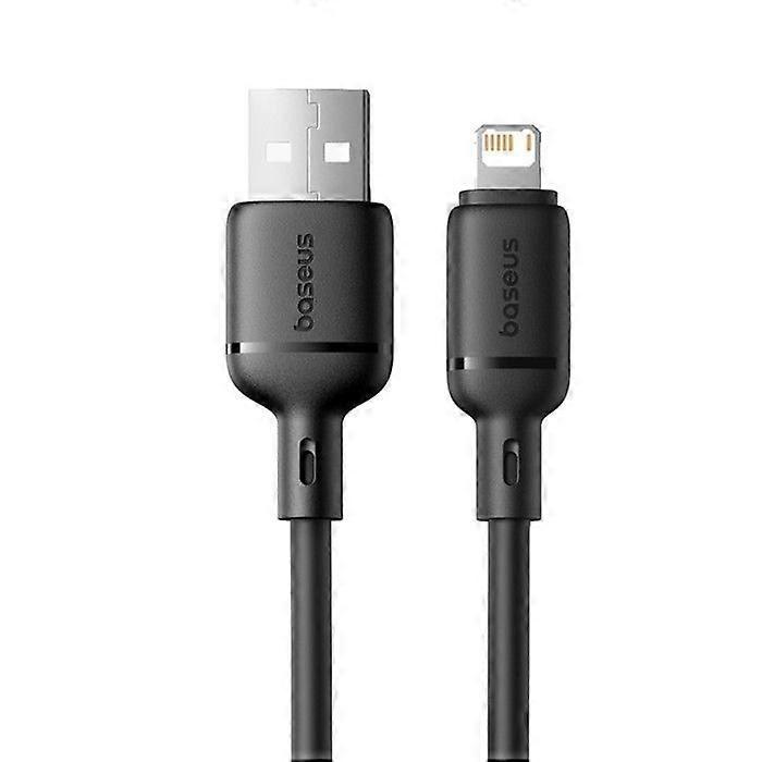 USB-A Lightning Cable - BASEUS - Silky Series - 2m - 2.4A - Black