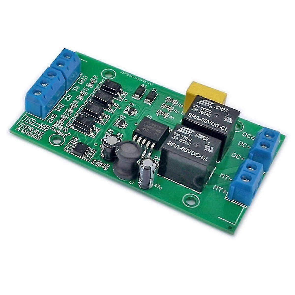 DC 6V-24V Motor Forward and Reverse Controller with Limit Relay Driver, EU Standard, 20A High Current