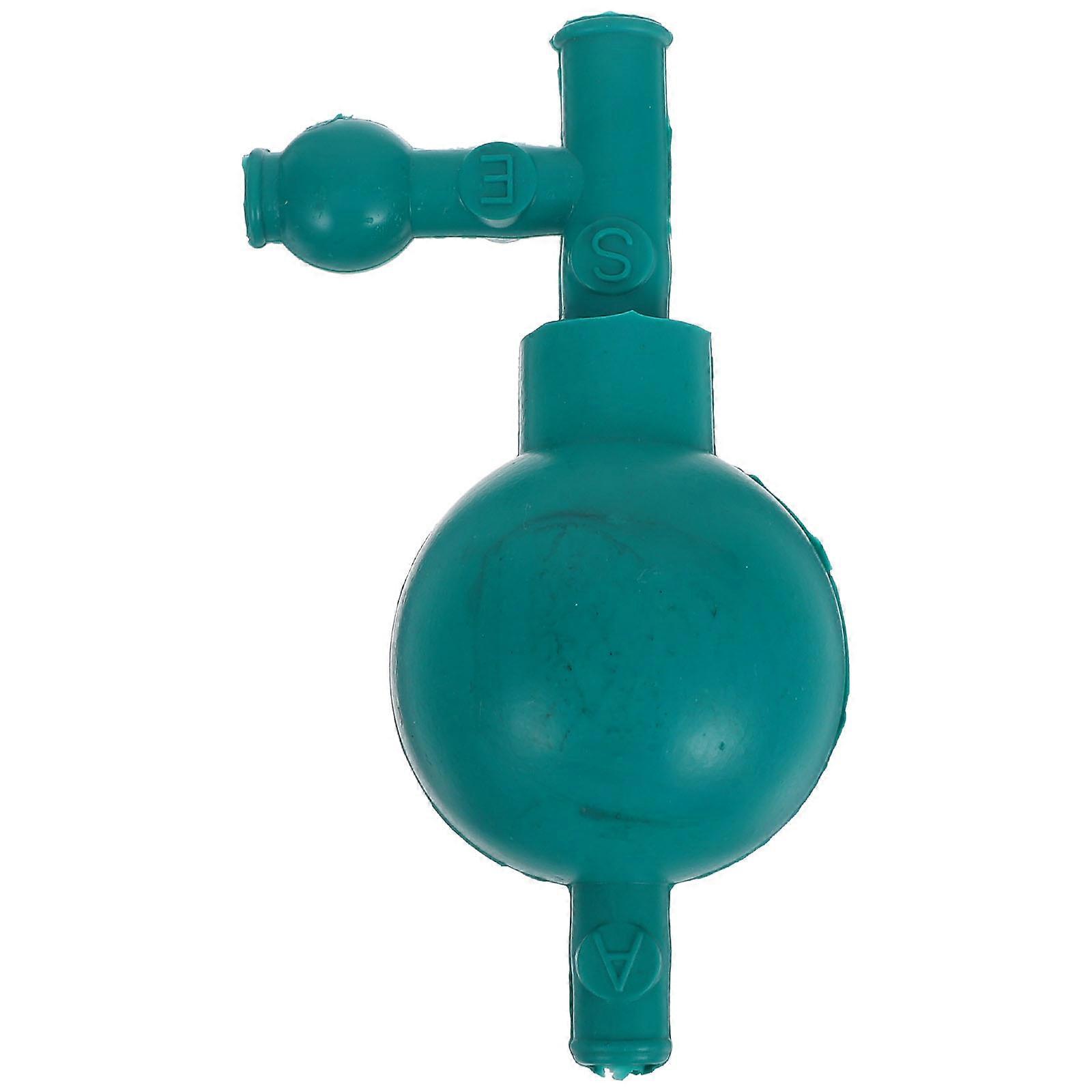 Rubber Pipette Filler Bulb with Three Way Suction for Laboratory Use Green