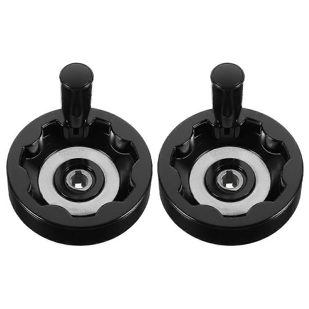 Lathe Handwheel With Handle 2Pcs Crafted For Machine Operators 9.50X9.50X8.50CM Robust Design For Better Performance