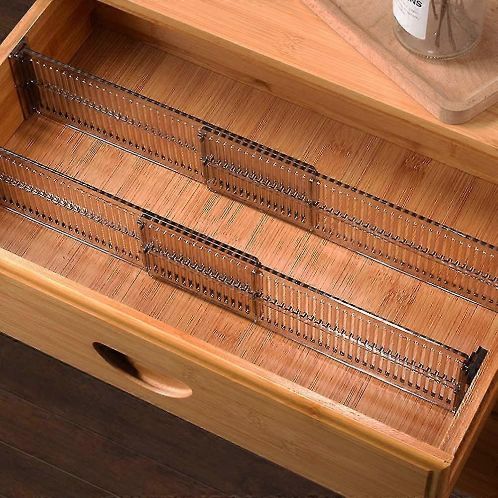 4-piece Drawer Divider, Expandable Drawer Organizer