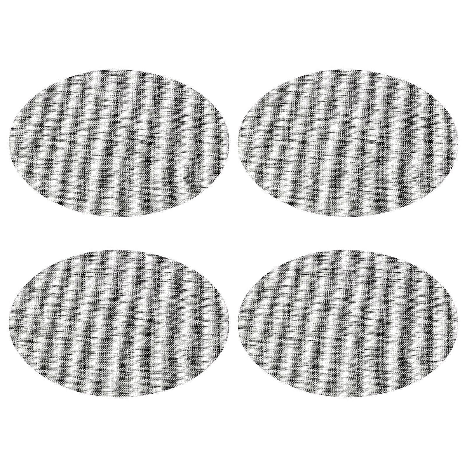 4pcs Anti-slip Table Mat Stain-resistant Insulated Washable Fork Mat Desk Mat