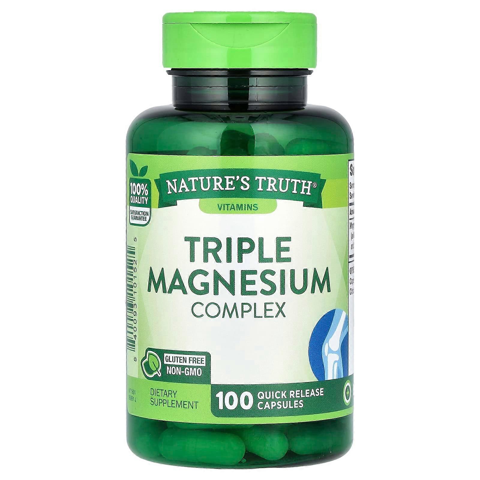 Triple Magnesium Complex, 100 Quick Release Capsules