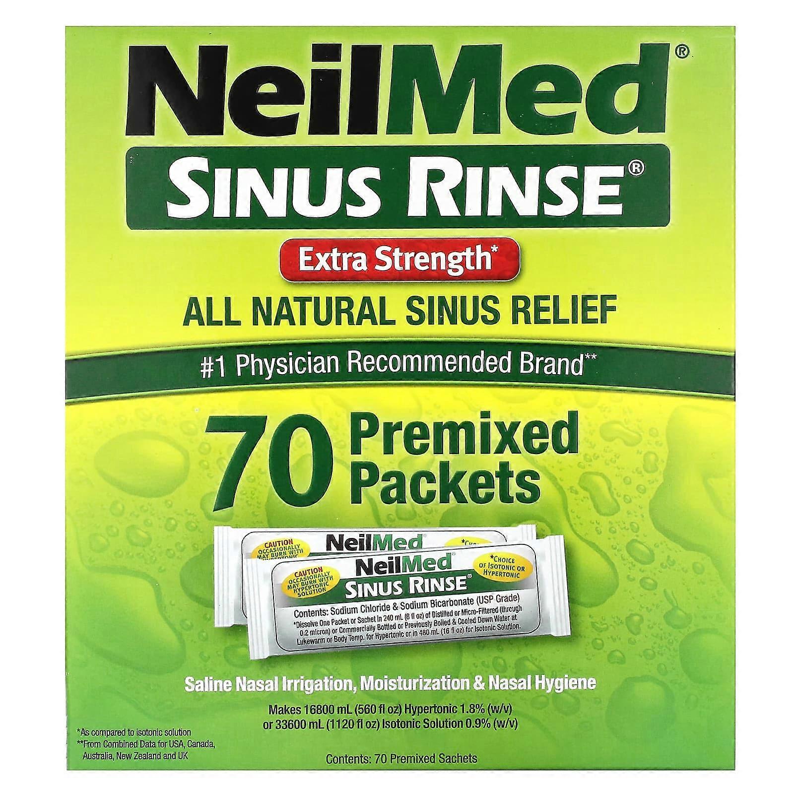 Sinus Rinse, Extra Strength, 70 Premixed Packets