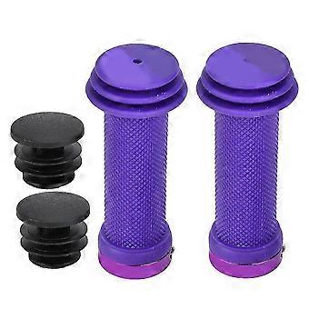 Puños antideslizantes de colores Propalm 25-26 para manillar de bicicleta o patinete de niños (morado)