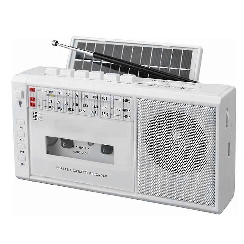 Retro USB AM/FM/SW Multiband Radio Stereo Wireless Bluetooth Mp3 Audio Cassette Tape Player Recorder AM Radio EU Plug