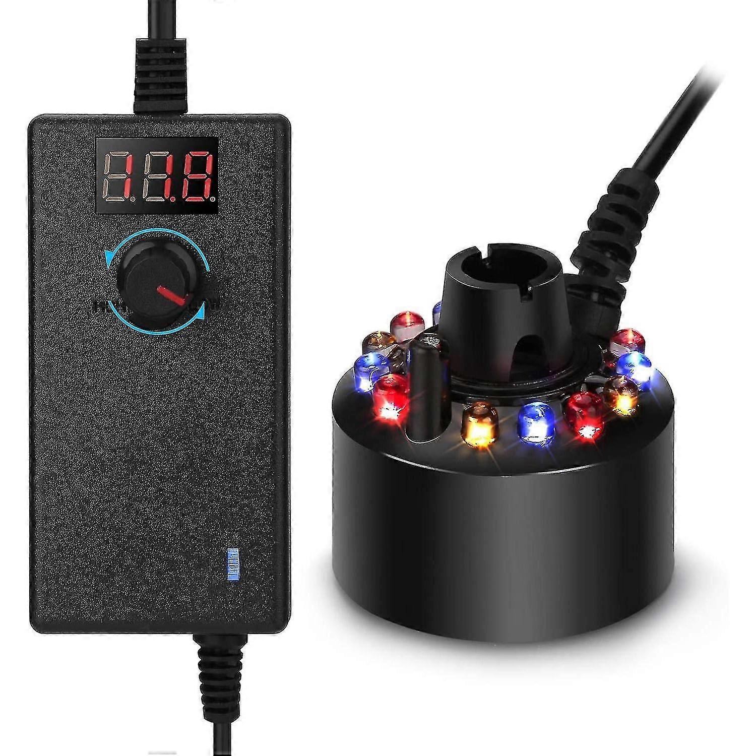 Mist Maker Fogger 12 Led Color Changing Fog Atomizer Eu Plug