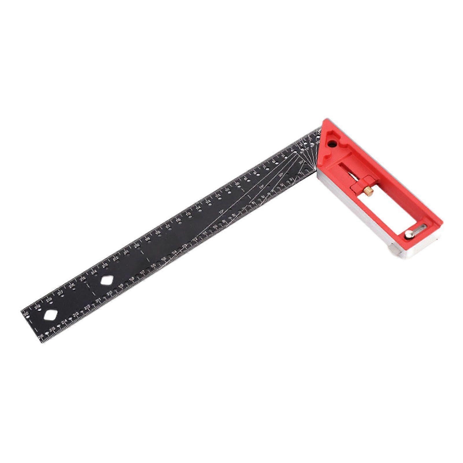 Woodworking Square Ruler High Precise Anti-drop Design Wide Application Multi-Function Angle Precision Square Woodworking Ruler