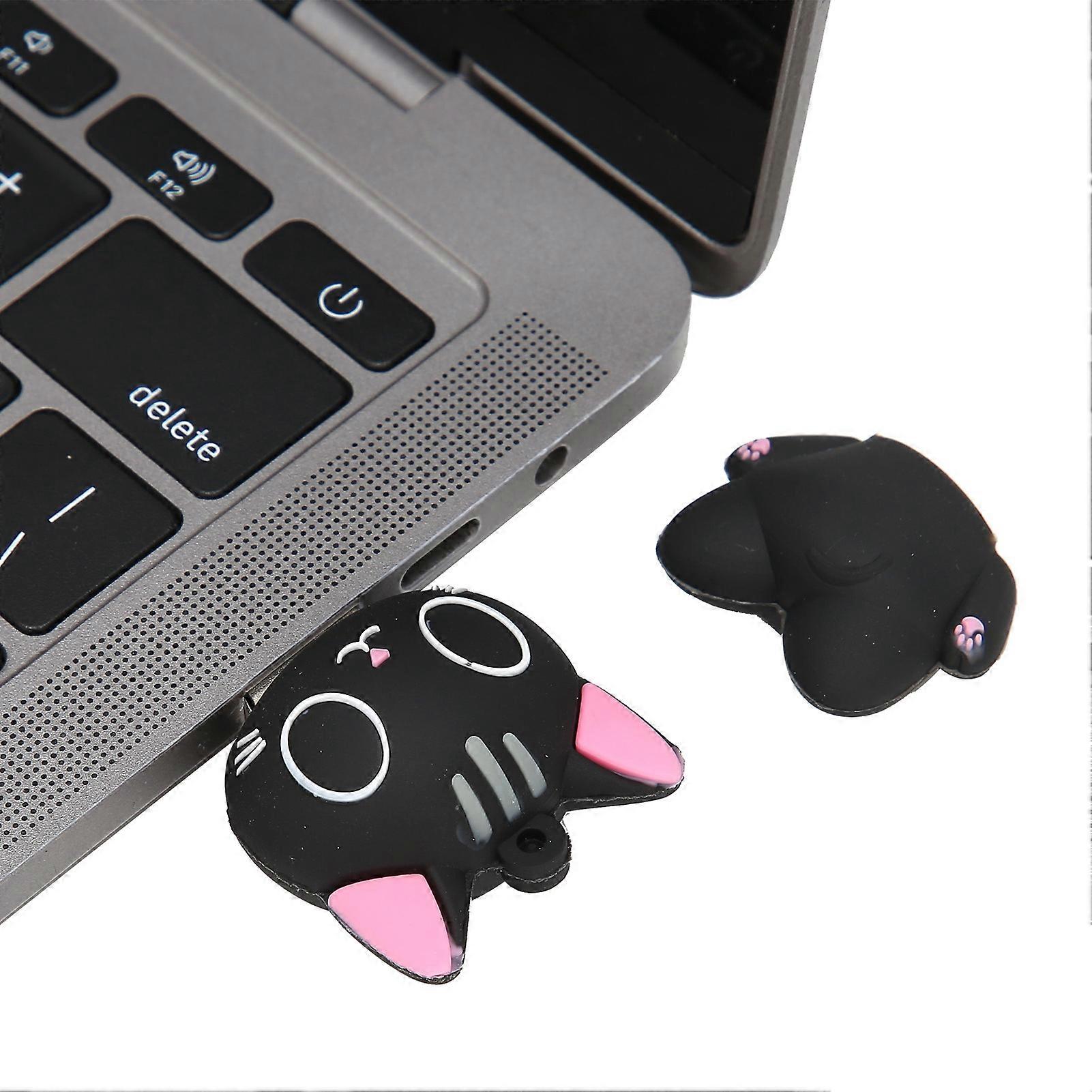 Cartoon Cat Pattern USB Flash Drive Data Picture Music Movie Files Storage U Disk Gift16GB 