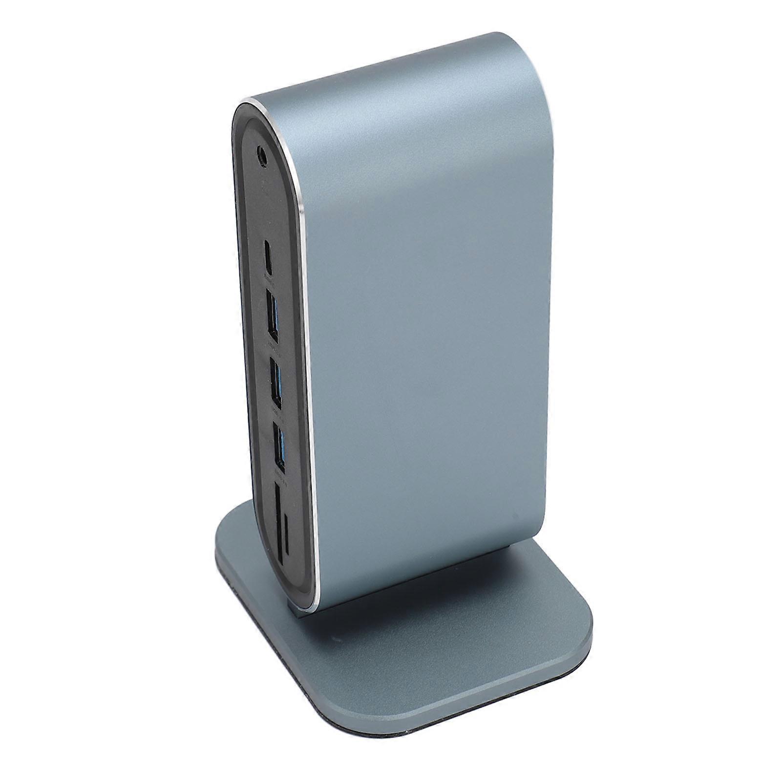 Docking Station 4K HD Multimedia Interface VGA 15W‑87W PD3.0 USB 3.0 Gigabit Ethernet Memory Card Storage Card 12 in 1 USB C Hub for MacBookPro