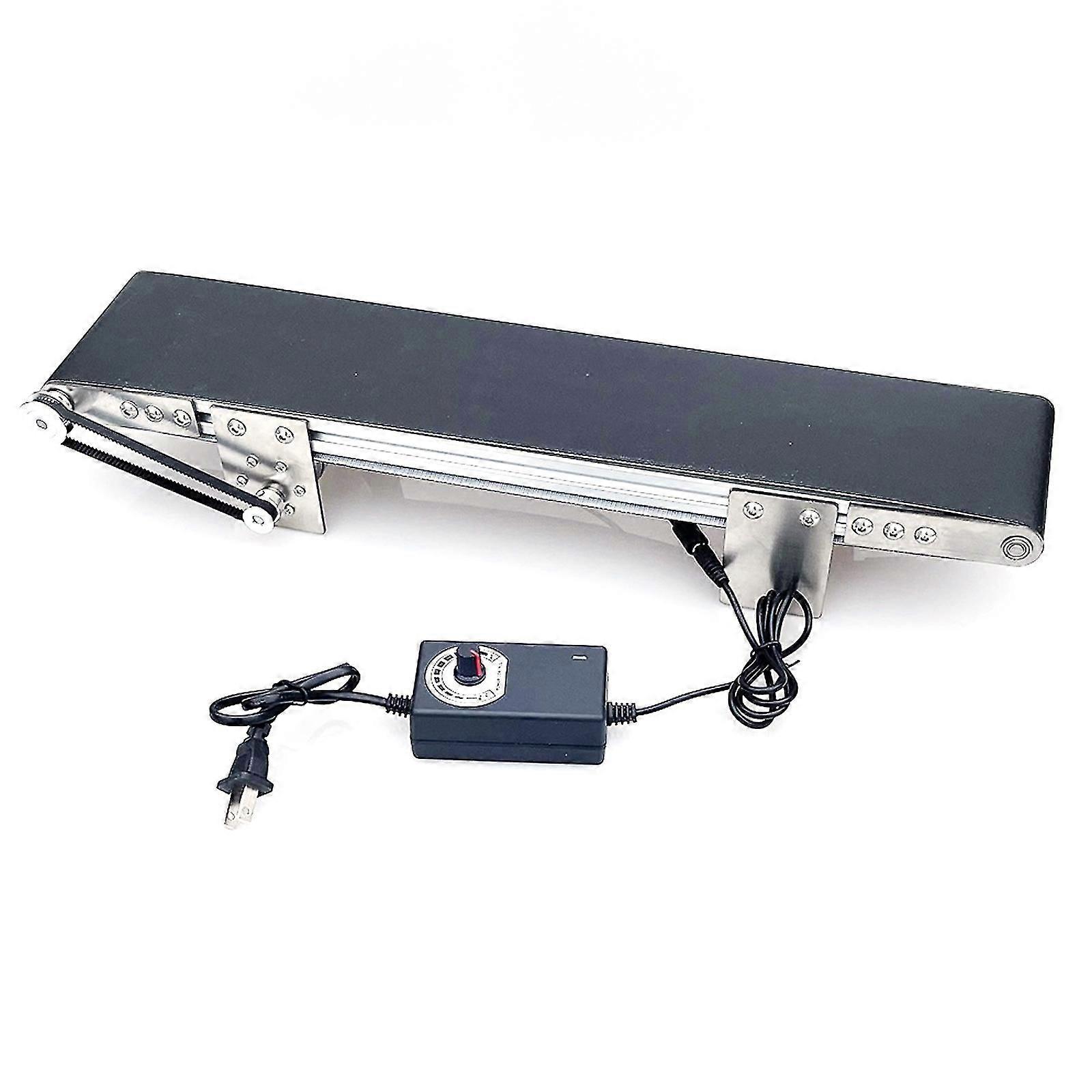 حزام ناقل سطح المكتب المعدني خط تجميع صغير ناقل كهربائي AC100-240V