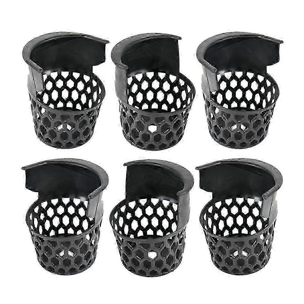 6 Pcs Pool Table Pockets Billiard Pockets Set Black Billiards Net Bag Entertainment Web Pockets Snooker Baskets Edition0722