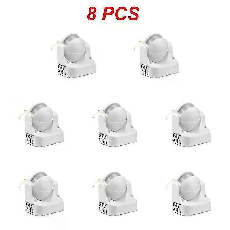 1~8PCS 220V-240V PIR Infrared Motion Sensor Switch  Auto ON-OFF Light Switch PIR Sensor Detector Light Switch Led Sensitive