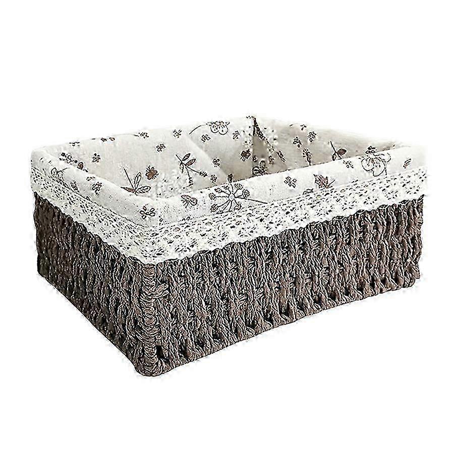 2025 Durable Rattan Storage Basket for Multi-Purpose Use - 18x12x10cm