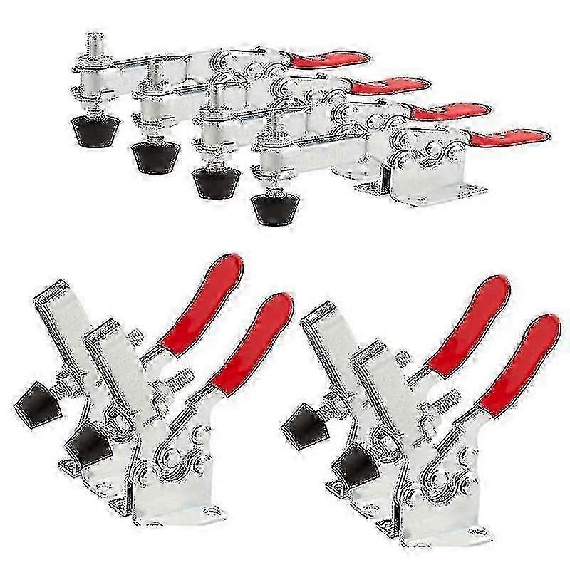 8 Pack 201b Toggle Clamp, Hand Tool Toggle Clamp, Horizontal Heavy Duty Quick-release