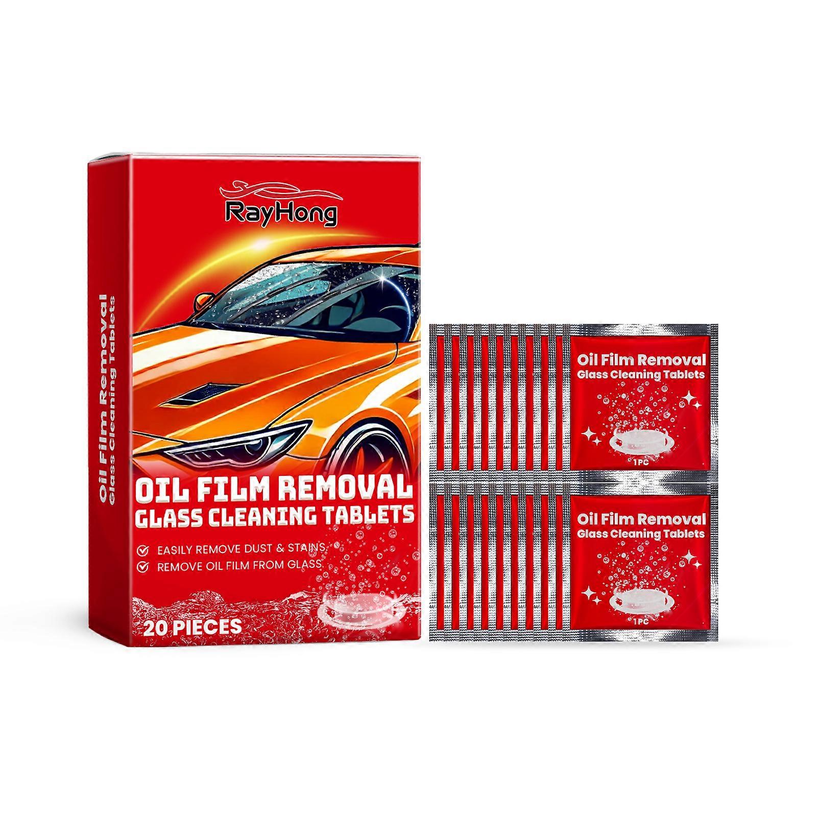 Rayhong Windshield Cleaning Effervescent Tablets, Car Window Glass Stains And Waterproofing Tablets