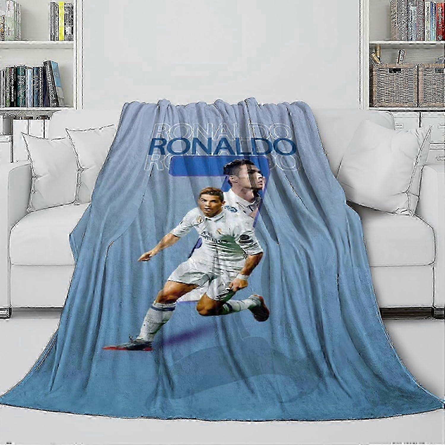Ronaldo Cozy Blanket - Soft Throws for Snuggling Under Watching Movie In Colder Night - Suitable for Calming And Relive Anxiety - Gift for K