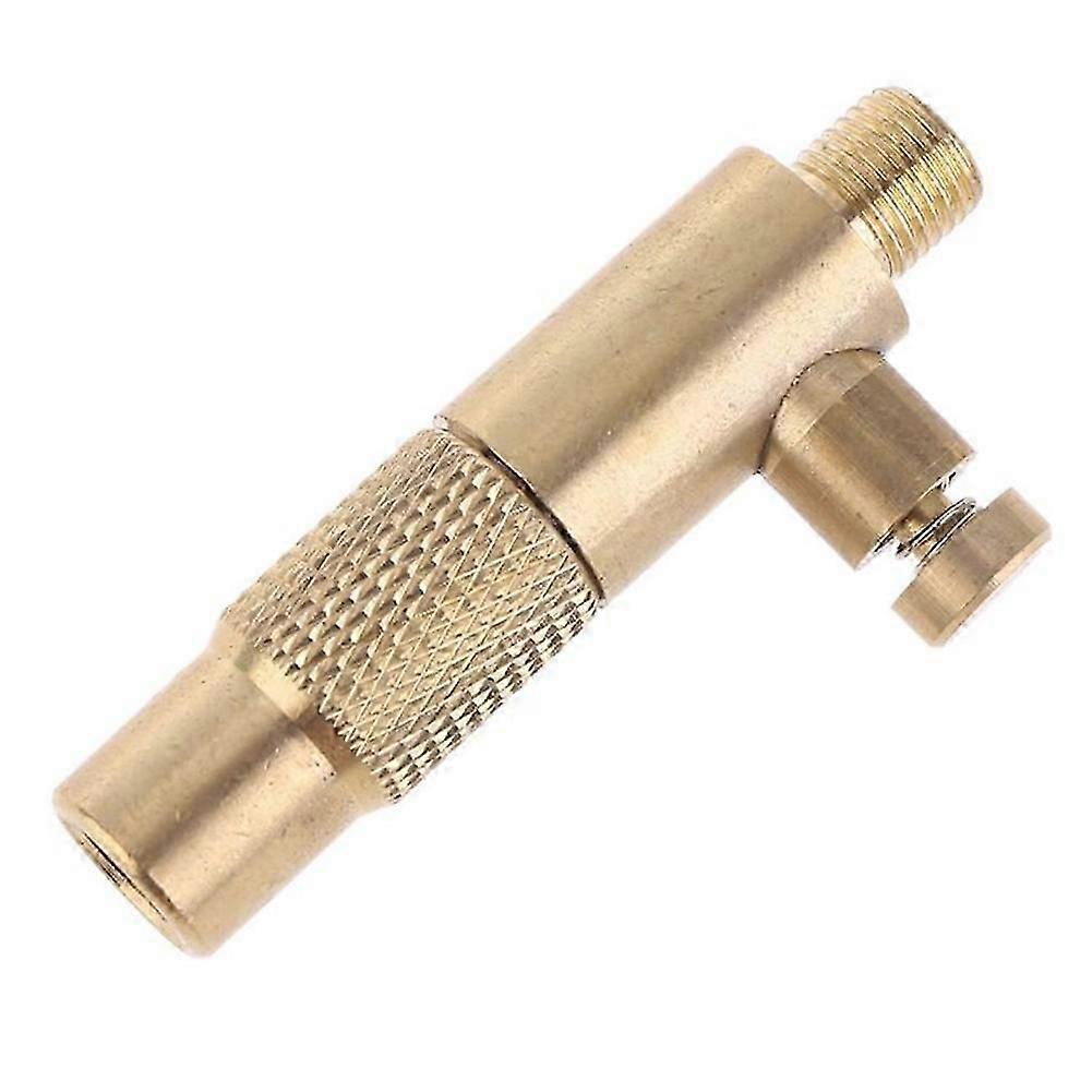 Brass Car Tire Inflator Valve Stem Connector Auto Pump Chuck Clip Clamp Adapter With Deflate Function