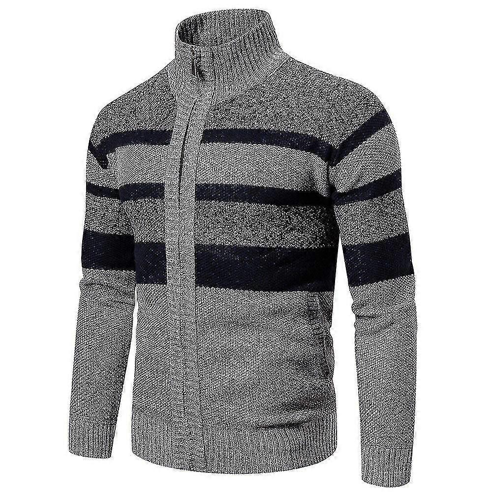 Herren High Neck Full Zip Hoodie